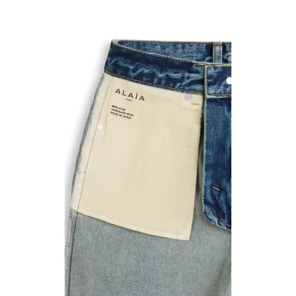 Alaia Straight Denim Jeans, view 3