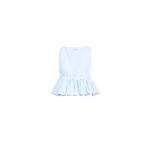 Alaïa Striped Cotton Peplum Top - ALAÏA Tops - Laser Cut Luxury - Shop at Luxury Shoes 