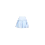 Alaia Striped Poplin Basque Skirt
