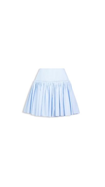 Alaïa Striped Poplin Basque Skirt - ALAÏA Skirts - Laser Cut Luxury - Shop at Luxury Shoes 