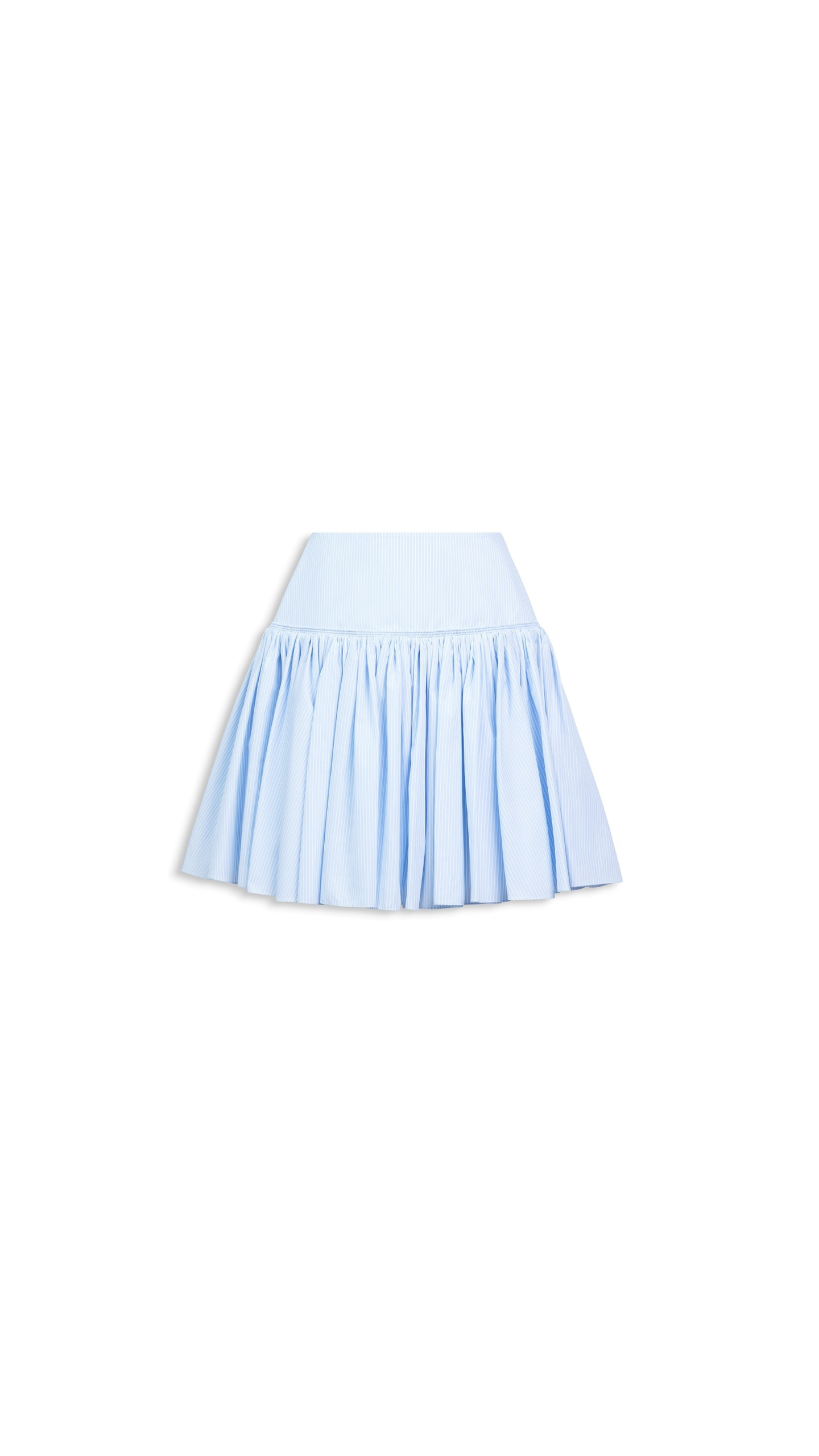 Alaïa Striped Poplin Basque Skirt - ALAÏA Skirts - Laser Cut Luxury - Shop at Luxury Shoes 