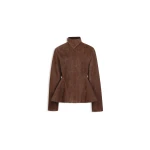 Alaïa Suede Goatskin Peplum Jacket - ALAÏA Jackets - Laser Cut Luxury - Shop at Luxury Shoes Alaïa Suede Goatskin Peplum Jacket - ALAÏA Jackets - Laser Cut Luxury - Shop at Luxury Shoes