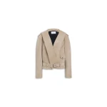 Alaïa Suede Hooded Biker Jacket - ALAÏA Jackets - Laser Cut Luxury - Shop at Luxury Shoes 