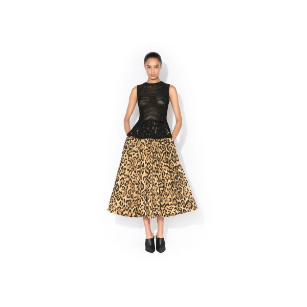 Alaïa Taffeta A Line Skirt - ALAÏA Skirts - Laser Cut Luxury - Shop at Luxury Shoes 