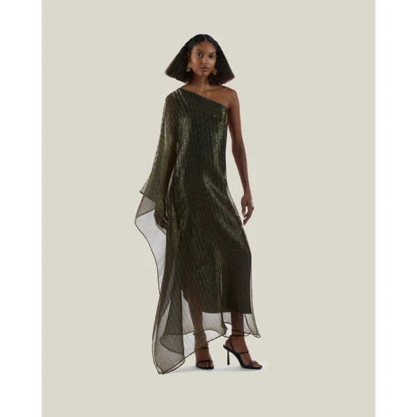 Taller Marmo Betsy Metallic Dress, view 3
