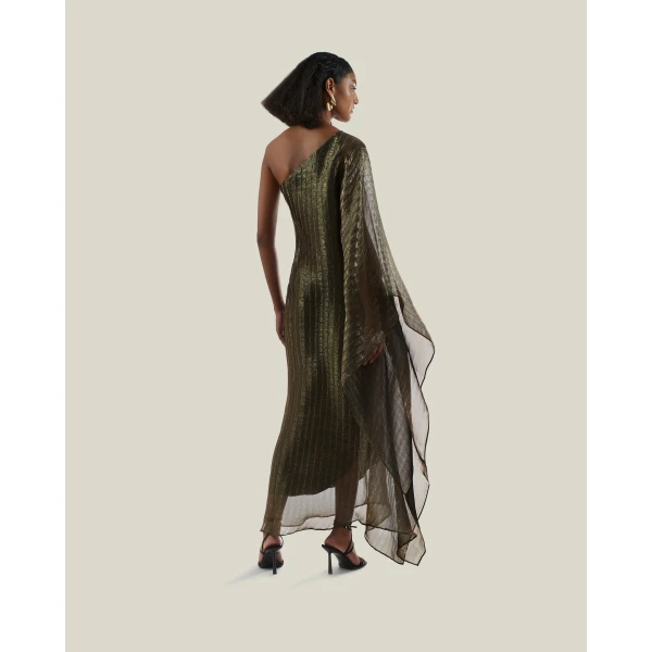 Taller Marmo Betsy Metallic Dress, view 4