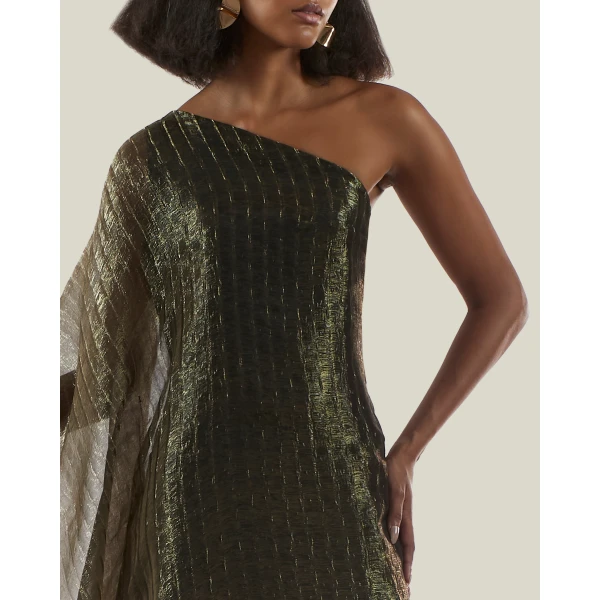 Taller Marmo Betsy Metallic Dress, view 5