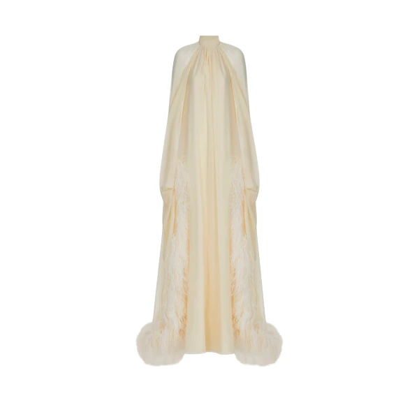 Taller Marmo Feathered Eterea Gown - Dresses - Italian Luxury Evening Wear at Luxury Shoes 