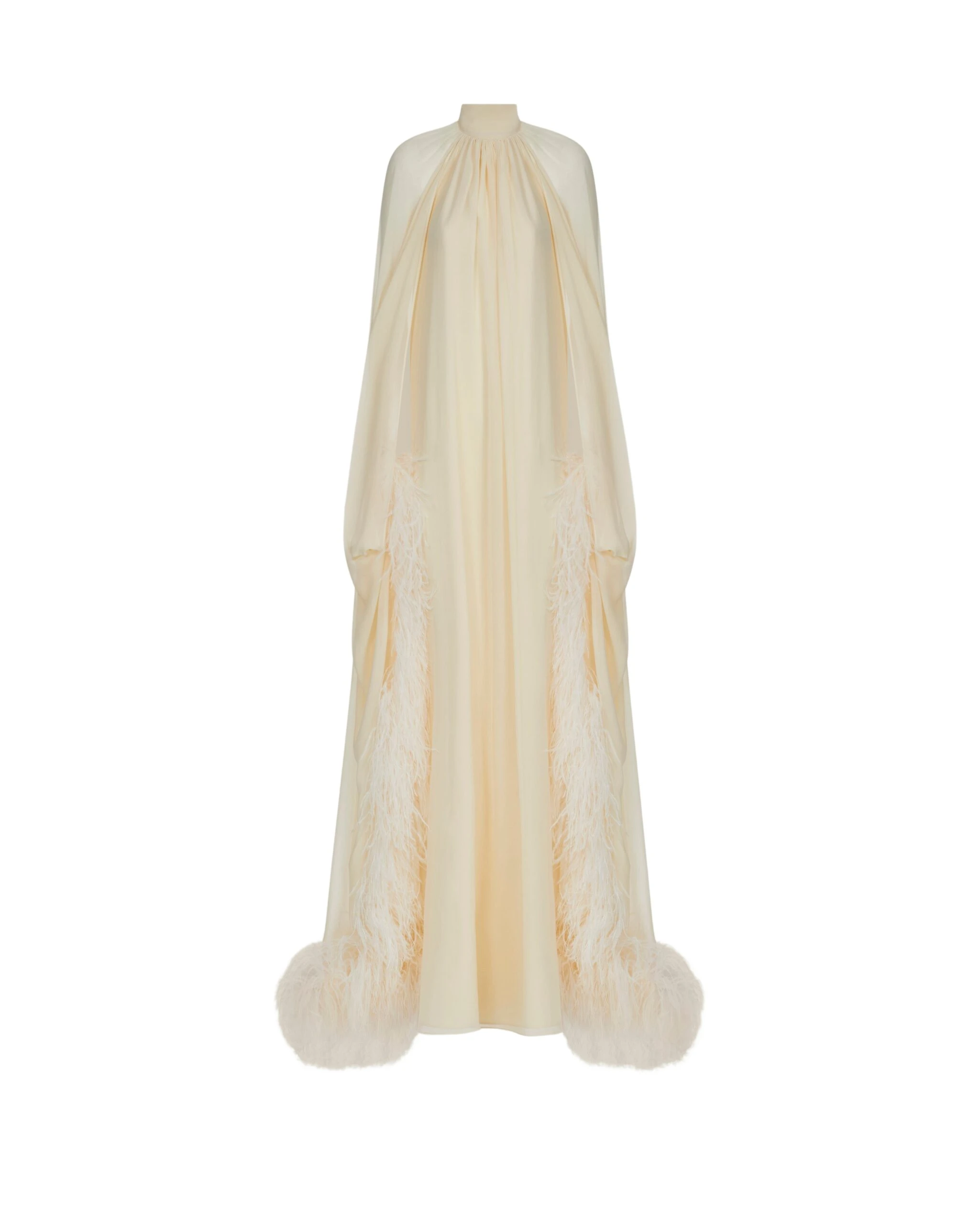 Taller Marmo Feathered Eterea Gown