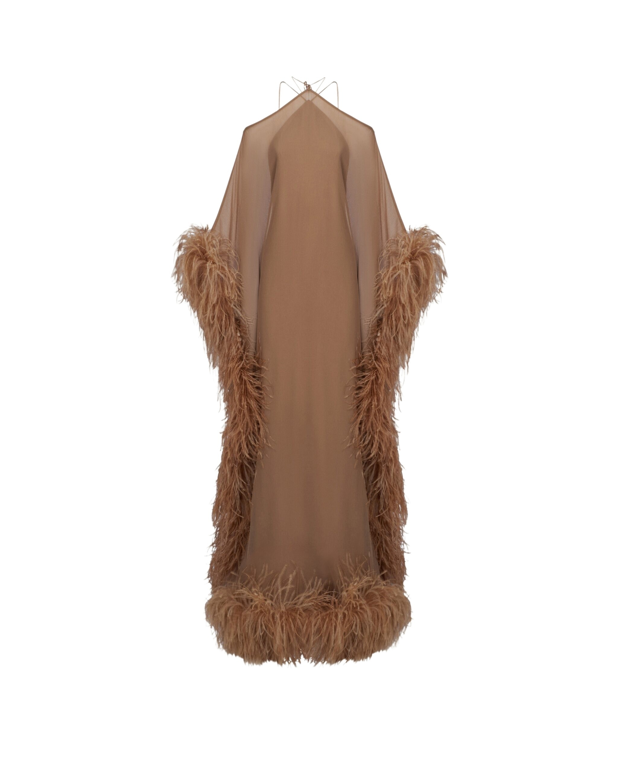 Taller Marmo Feathered Sza Sza Spirito Kaftan - Dresses - Italian Luxury Evening Wear at Luxury Shoes 
