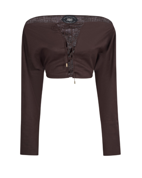 Taller Marmo Mila Desert Blouse - Tops - Italian Luxury Evening Wear at Luxury Shoes 