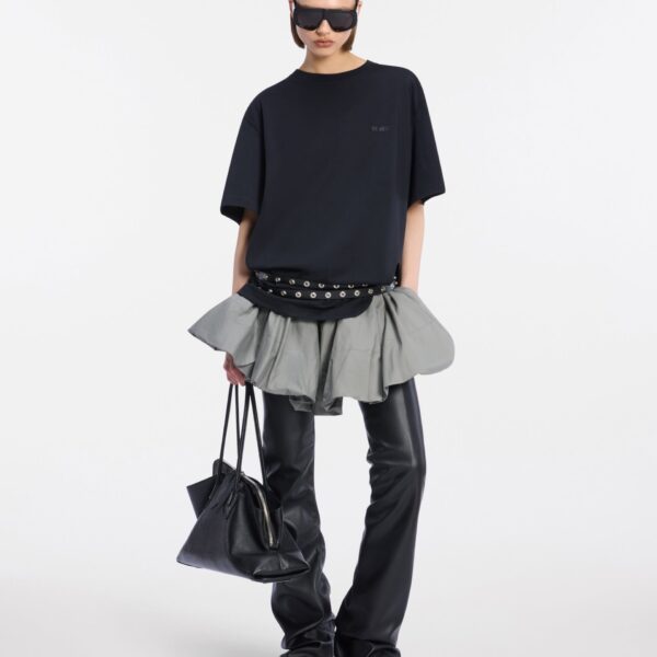 The Attico Taupe grey mini skirt, view 2