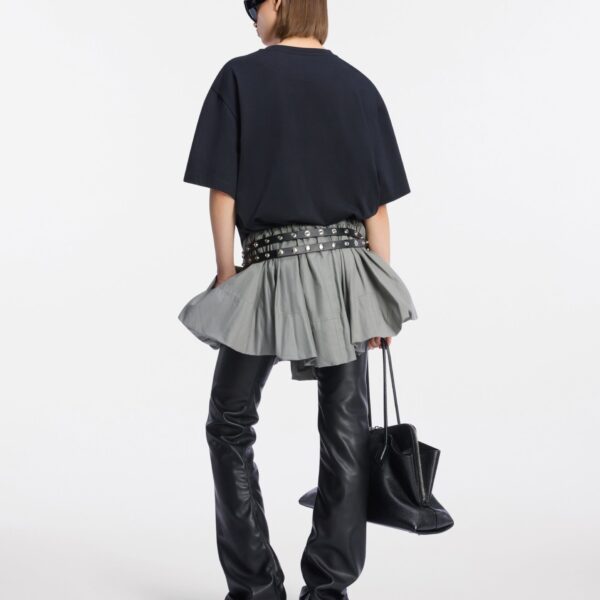 The Attico Taupe grey mini skirt, view 3