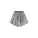The Attico Taupe grey mini skirt