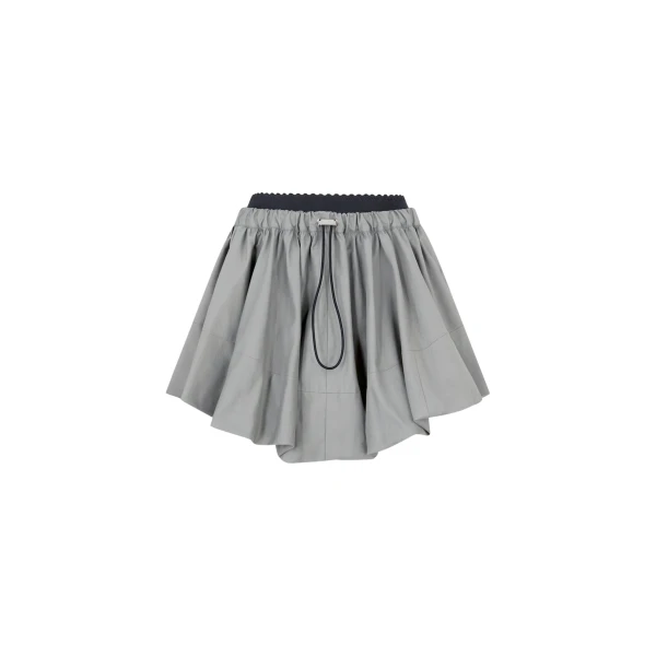 The Attico Taupe grey mini skirt