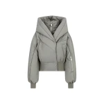 The Attico Taupe grey puffer jacket