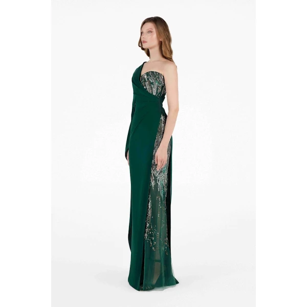 Tony Ward Asymmetrical Forest Gown - Dresses - Lebanese Luxury Evening Wear at Luxury Shoes 