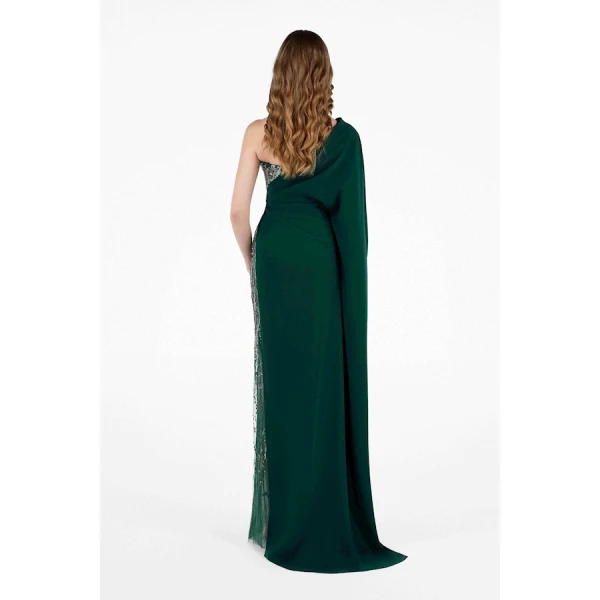 Tony Ward Asymmetrical Forest Gown - Dresses - Lebanese Luxury Evening Wear at Luxury Shoes 