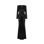 Tony Ward Black Sequin Skirt and Jacket Set - Jackets - Lebanese Luxury Evening Wear at Luxury Shoes 