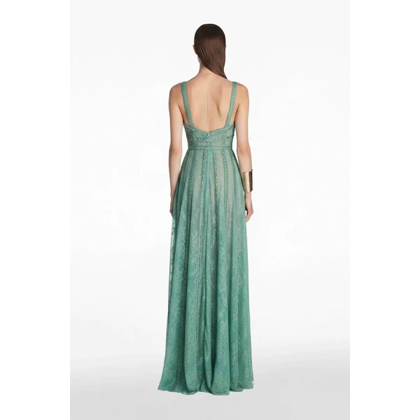 Tony Ward Chantilly Lace a Line Gown - Dresses - Lebanese Luxury Evening Wear at Luxury Shoes 