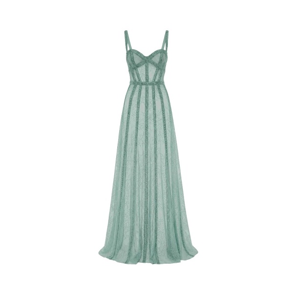 Tony Ward Chantilly Lace a Line Gown - Dresses - Lebanese Luxury Evening Wear at Luxury Shoes 