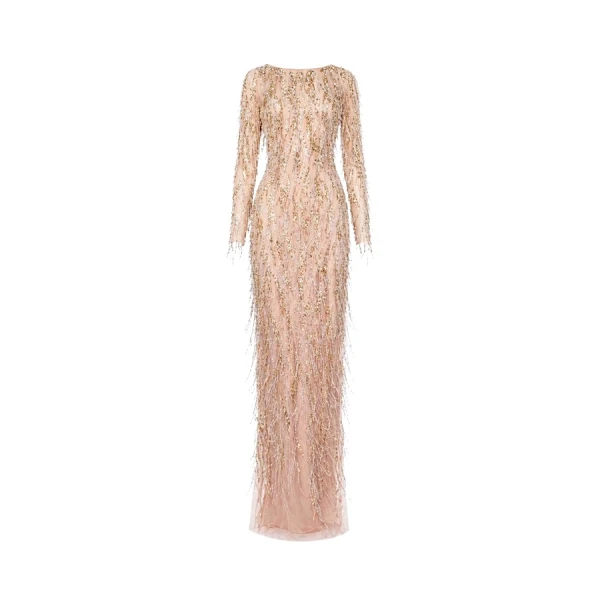 Tony Ward Gold Degradé Beaded Gown - Dresses - Lebanese Luxury Evening Wear at Luxury Shoes 