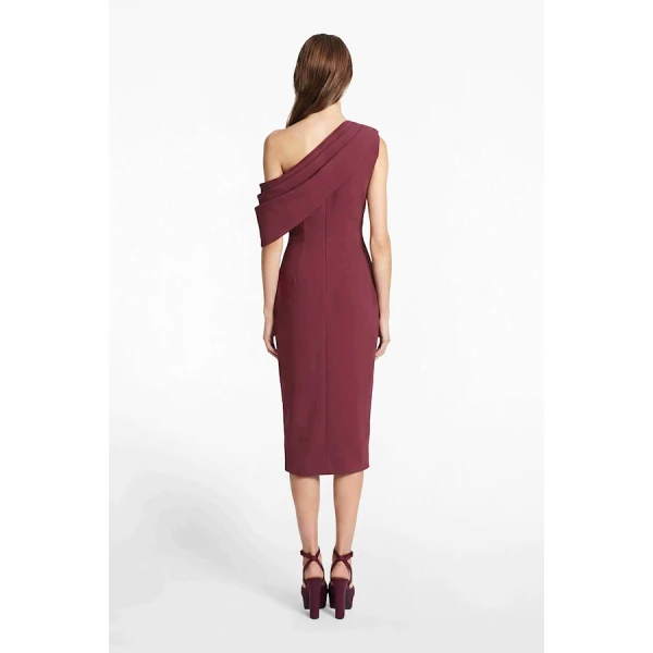 Tony Ward Mauve Asymmetric Mini Dress - Dresses - Lebanese Luxury Evening Wear at Luxury Shoes 
