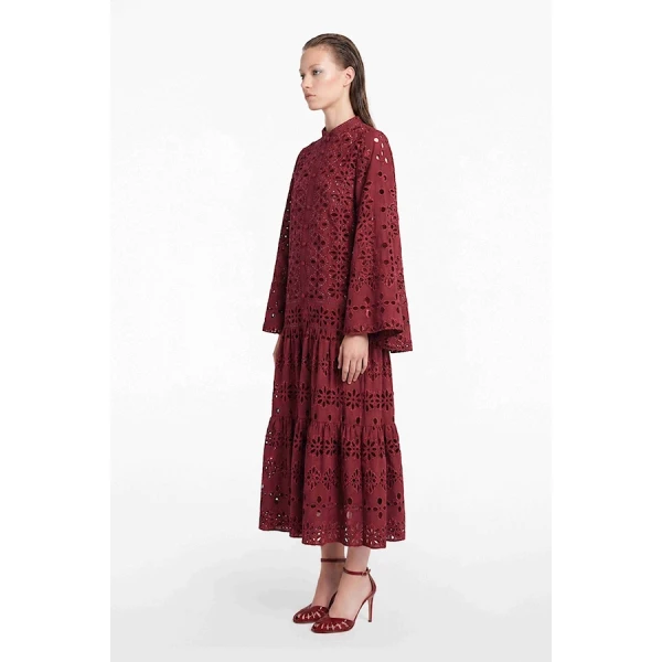 Tony Ward Mauve Crochet Mini Dress - Dresses - Lebanese Luxury Evening Wear at Luxury Shoes 