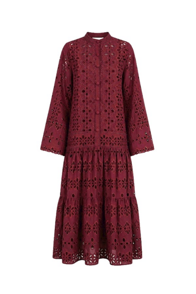 Tony Ward Mauve Crochet Mini Dress - Dresses - Lebanese Luxury Evening Wear at Luxury Shoes 