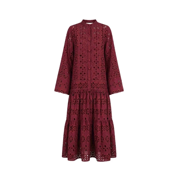 Tony Ward Mauve Crochet Mini Dress - Dresses - Lebanese Luxury Evening Wear at Luxury Shoes 