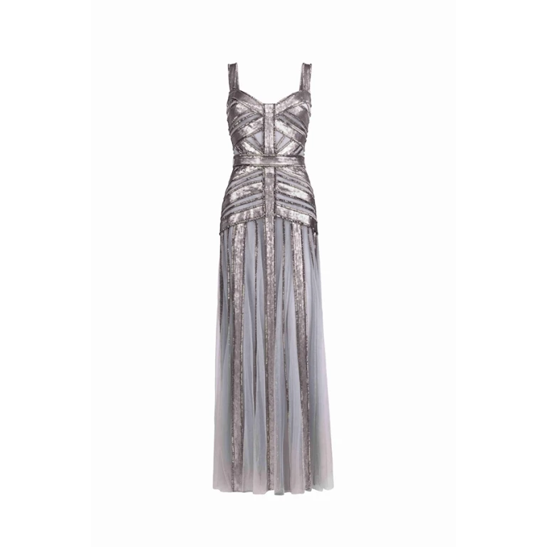 Tony Ward Metallic Mirage Gown - Dresses - Lebanese Luxury Evening Wear at Luxury Shoes 