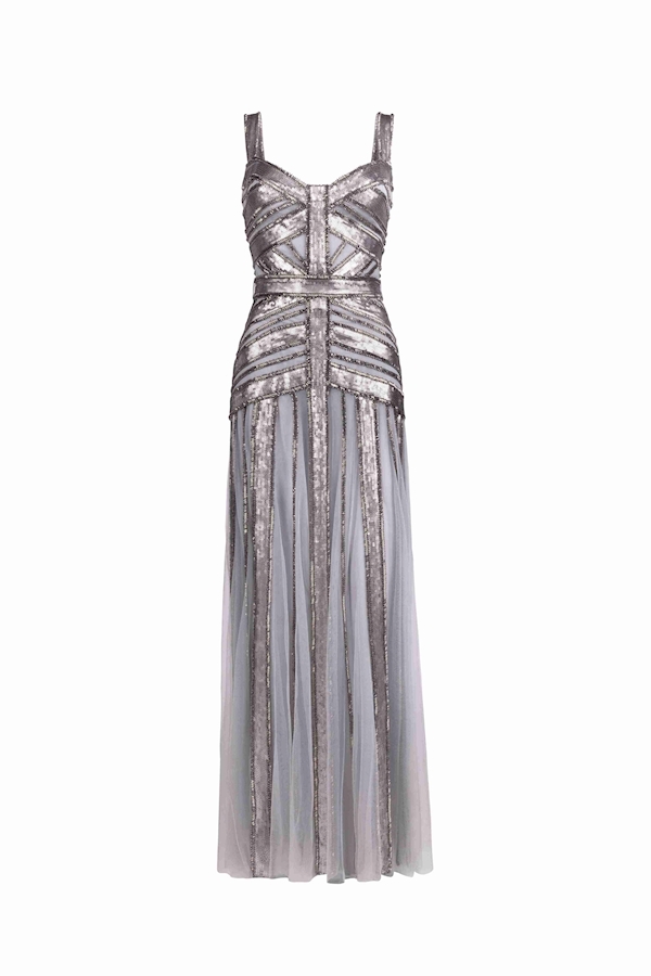 Tony Ward Metallic Mirage Gown - Dresses - Lebanese Luxury Evening Wear at Luxury Shoes 