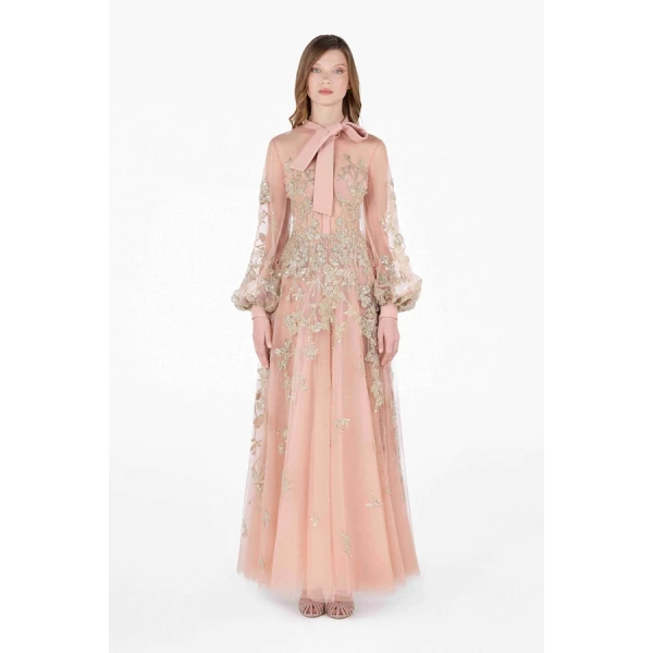 Tony Ward Vintage Rose Midi Dress - Dresses - Lebanese Luxury Evening Wear at Luxury Shoes 