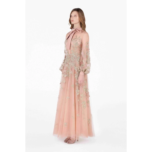 Tony Ward Vintage Rose Midi Dress - Dresses - Lebanese Luxury Evening Wear at Luxury Shoes 