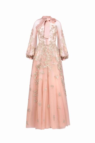 Tony Ward Vintage Rose Midi Dress - Dresses - Lebanese Luxury Evening Wear at Luxury Shoes 