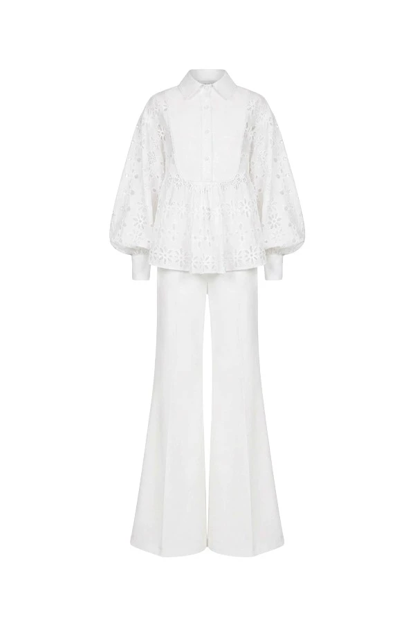 Tony-Ward-White-Crochet-Blouse-and-Wide-Leg-Pants-Pants-564220_nobg Tony Ward White Crochet Blouse and Wide Leg Pants - Pants - Lebanese Luxury Evening Wear at Luxury Shoes