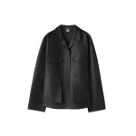 Toteme Army leather jacket in Black