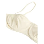 Toteme Balconette bikini top in Ecru
