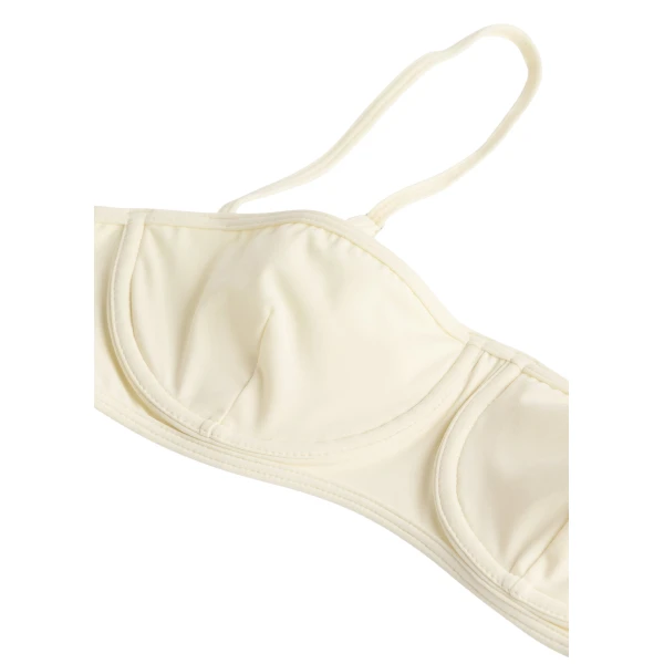 Toteme Balconette bikini top in Ecru