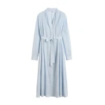 Toteme Belted cotton voile dress in Sky