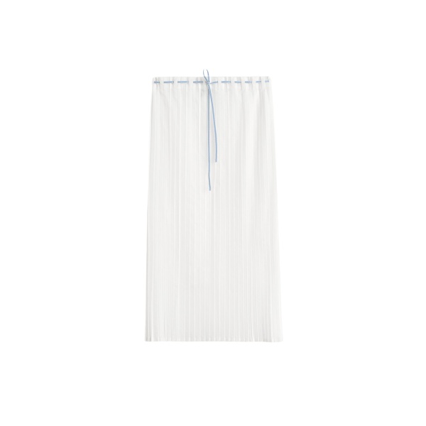 Totême Belted pleated skirt in White - Skirts - Scandinavian Minimalist Luxury at Luxury Shoes 