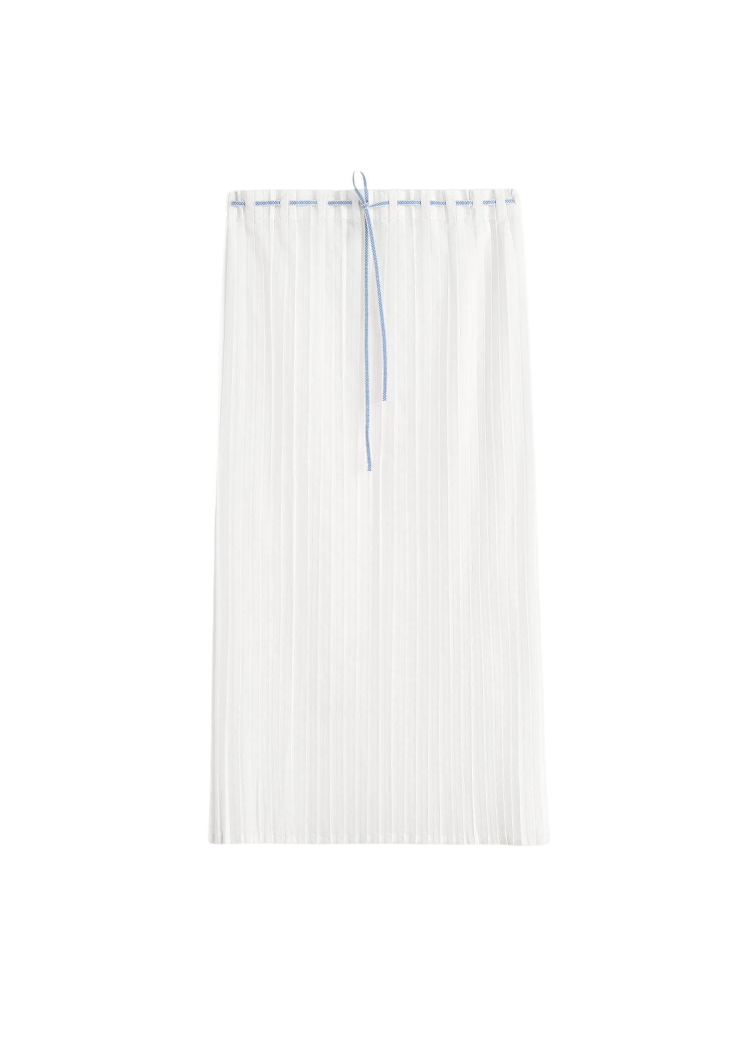 Totême Belted pleated skirt in White - Skirts - Scandinavian Minimalist Luxury at Luxury Shoes 