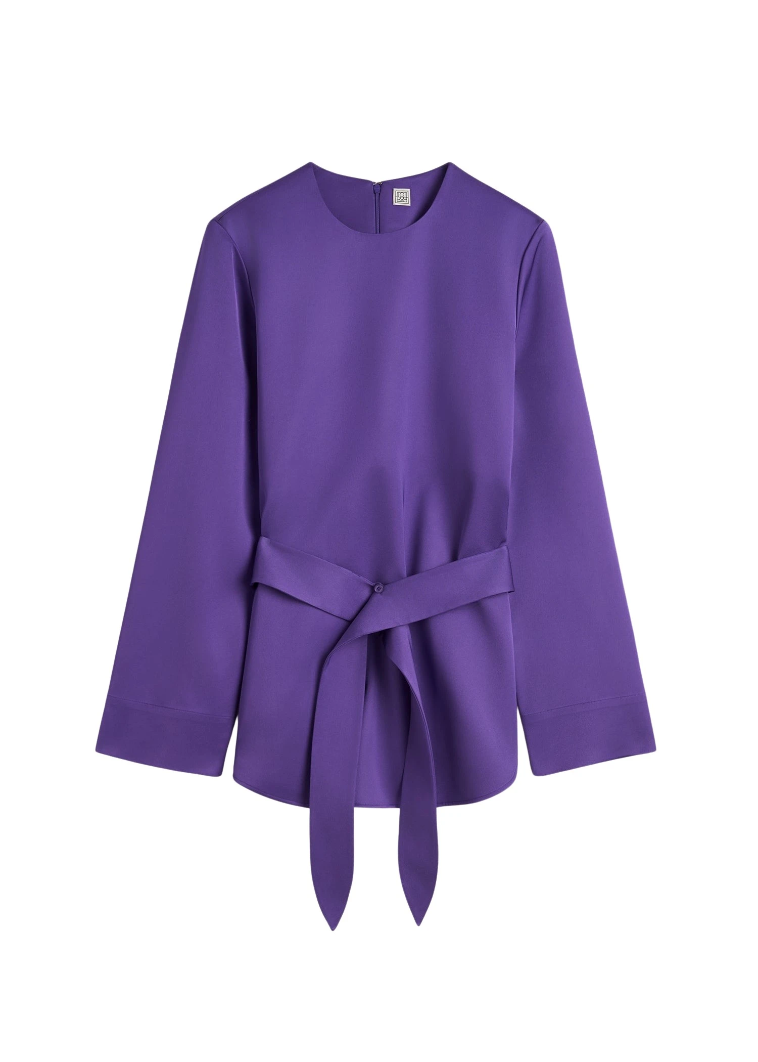 Toteme-Belted-satin-tunic-in-Violet37266_nobg Toteme Belted satin tunic in Violet