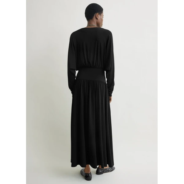 Toteme Boatneck jersey dress in Black, view 4
