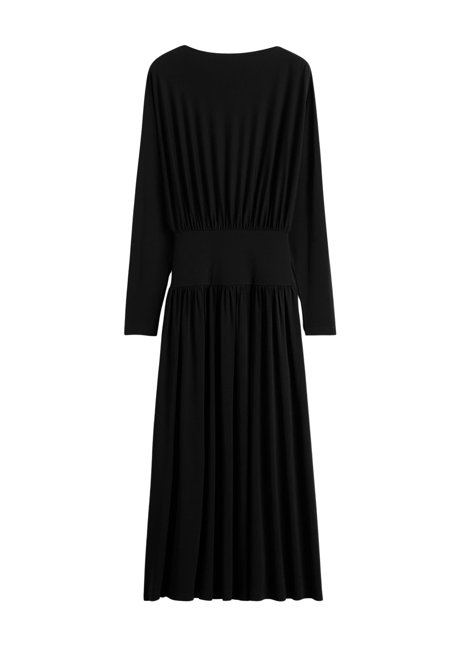 Toteme Boatneck jersey dress in Black