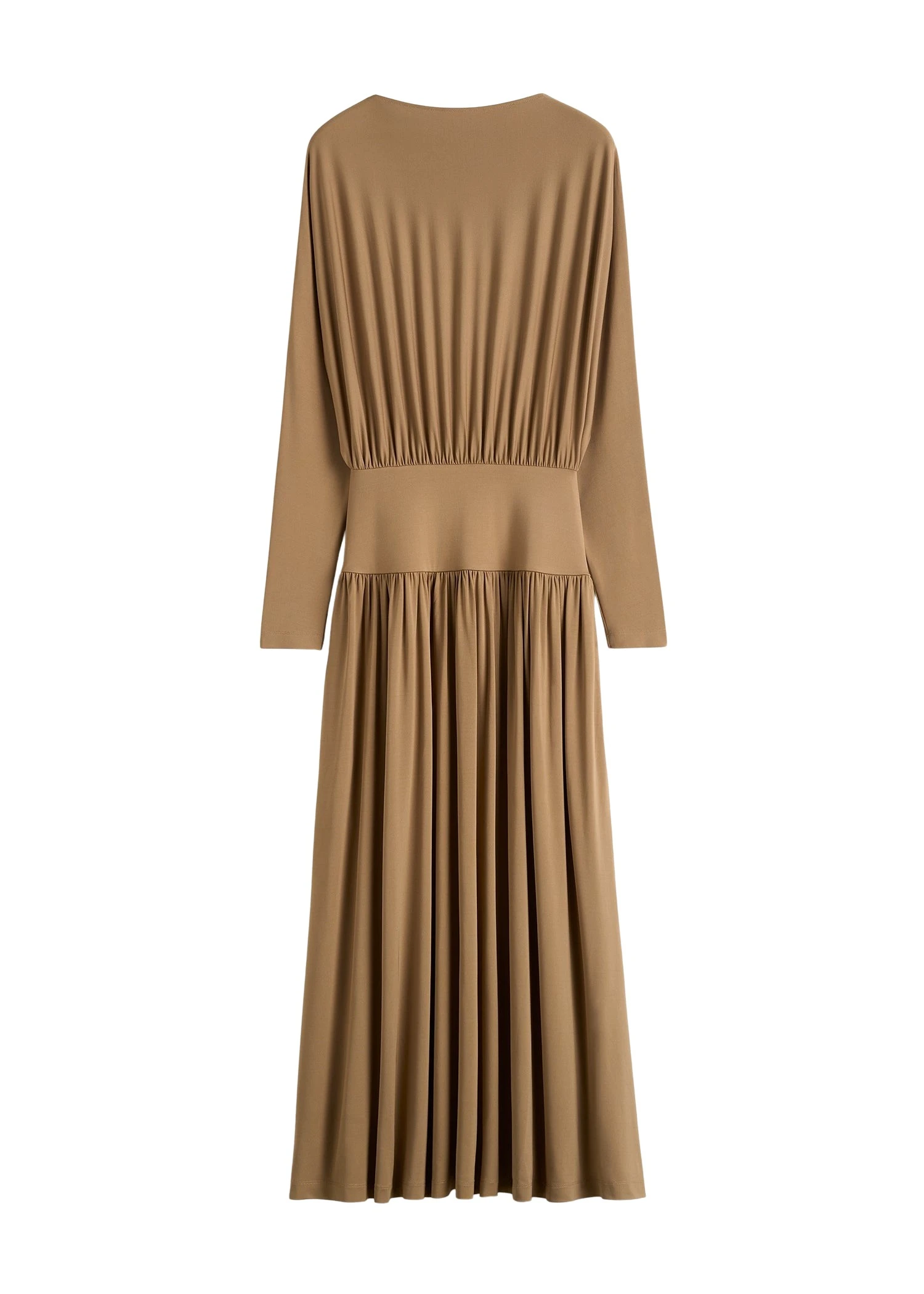 Toteme-Boatneck-jersey-dress-in-Nutmeg57212_nobg Toteme Boatneck jersey dress in Nutmeg