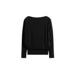 Toteme Boatneck jersey top in Black