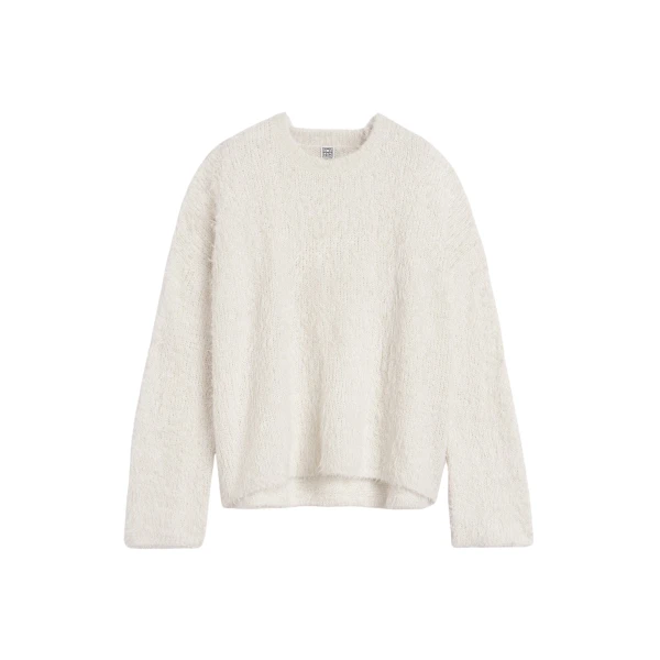 Toteme Boxy silk knit in Cream