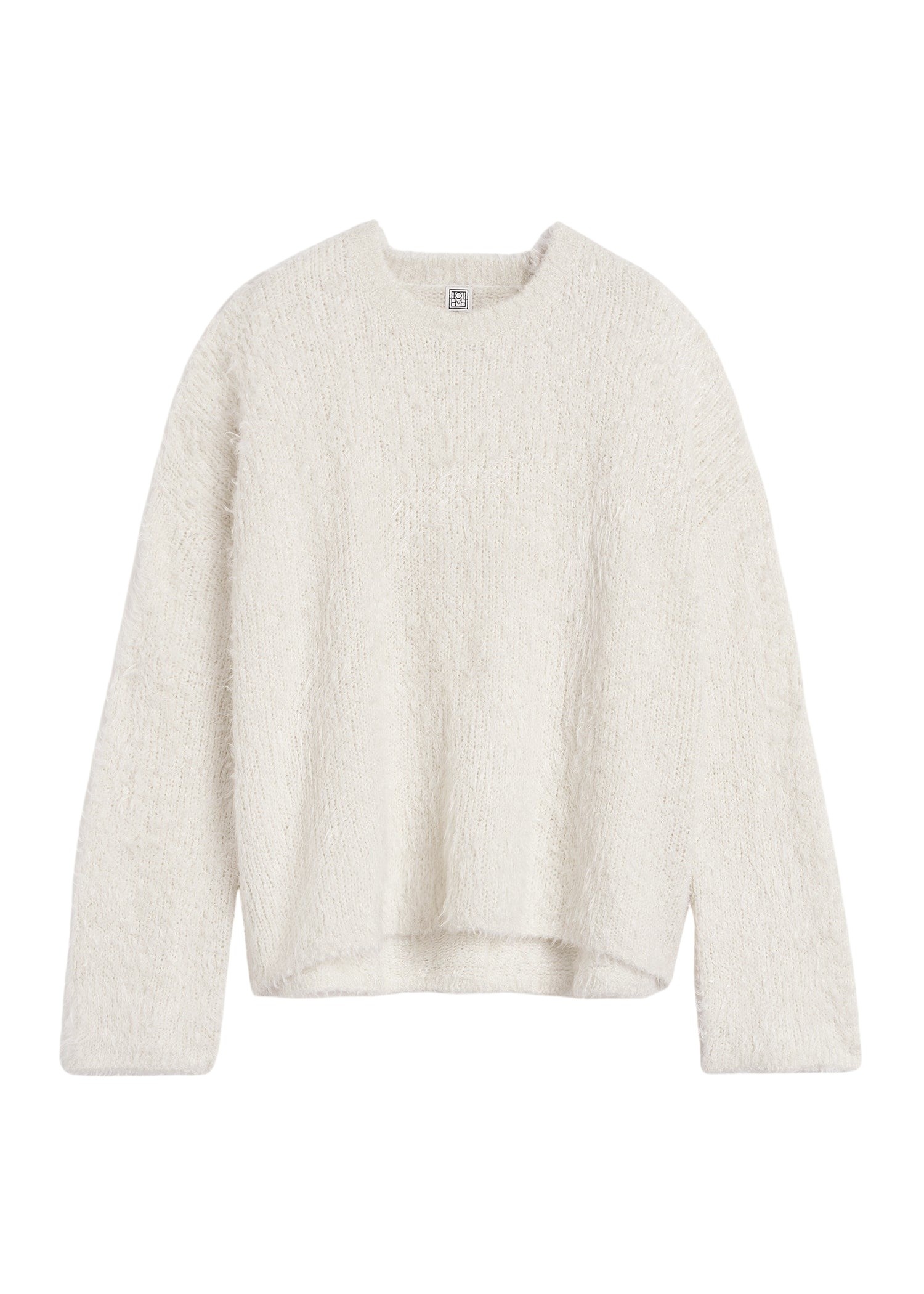 Totême Boxy silk knit in Cream - Knitwear - Scandinavian Minimalist Luxury at Luxury Shoes 