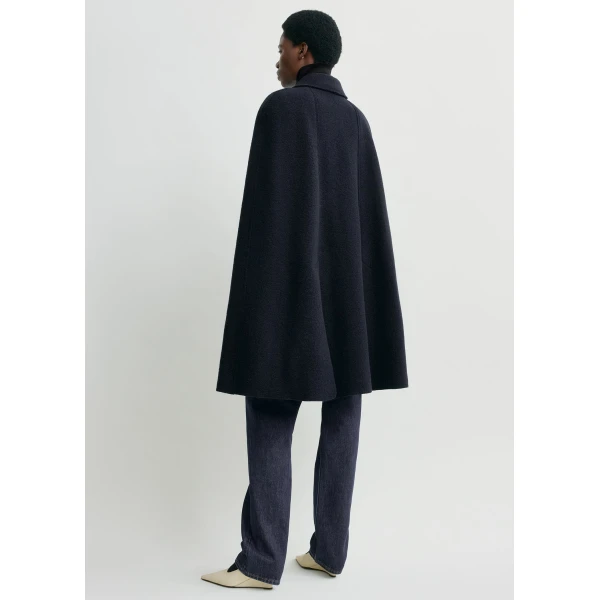 Toteme Cape coat in Navy, view 4